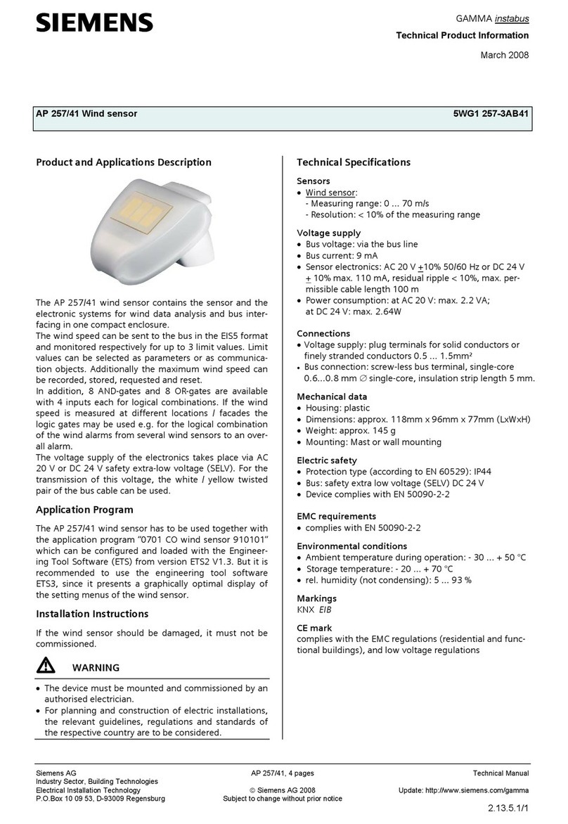 Siemens AP 257/41 Technical product information