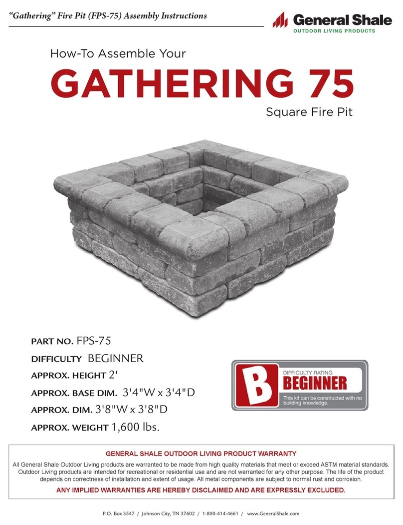 General Shale GATHERING 75 Assembly instructions General Shale GATHERING 75 Assembly instructions