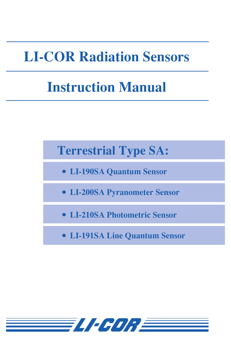 LI-COR LI-210SA instruction manual