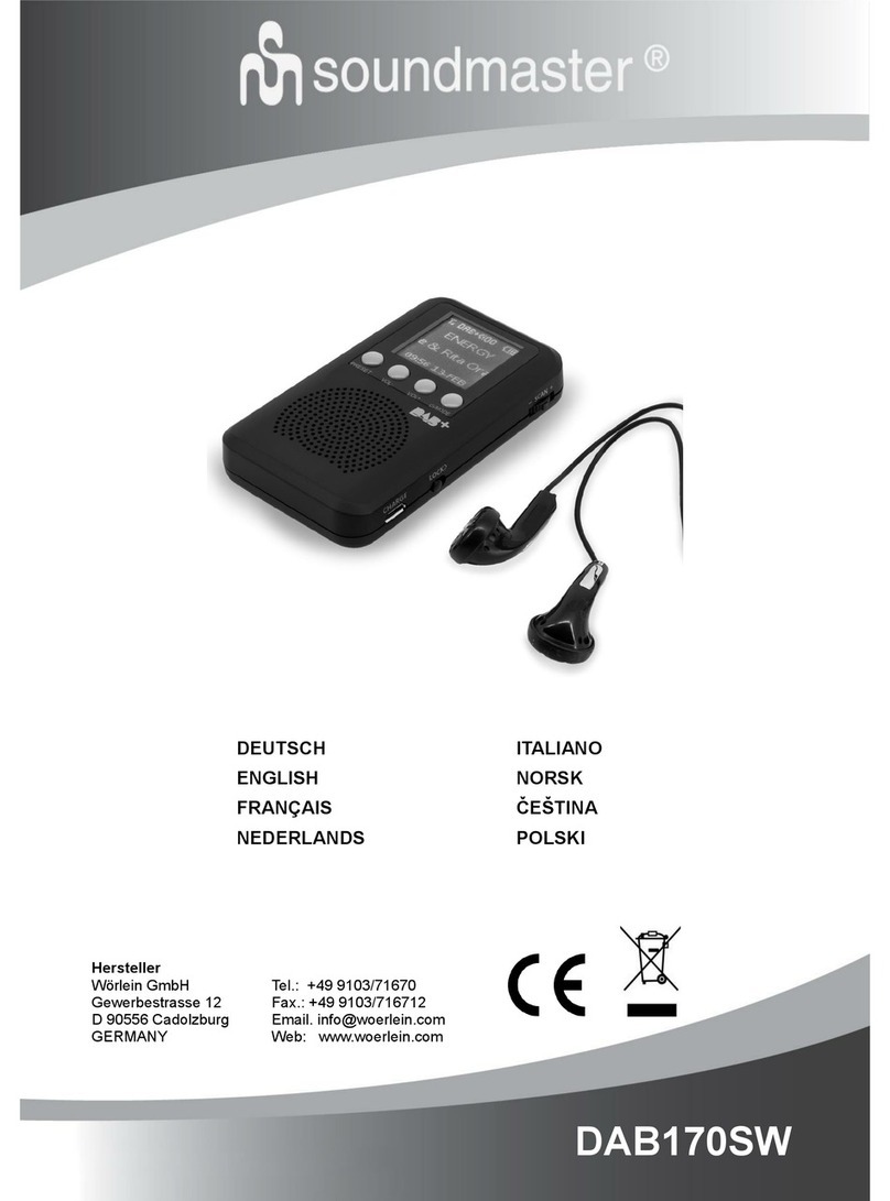 SOUNDMASTER DAB170SW instruction manual
