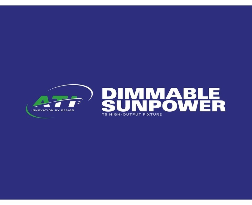 ATI Technologies Dimmable SunPower T5 quick start guide