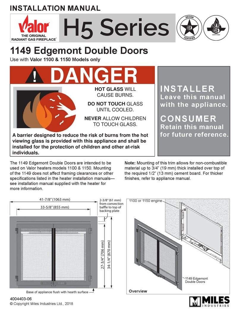 Valor 1149 Edgemont Double Doors User manual