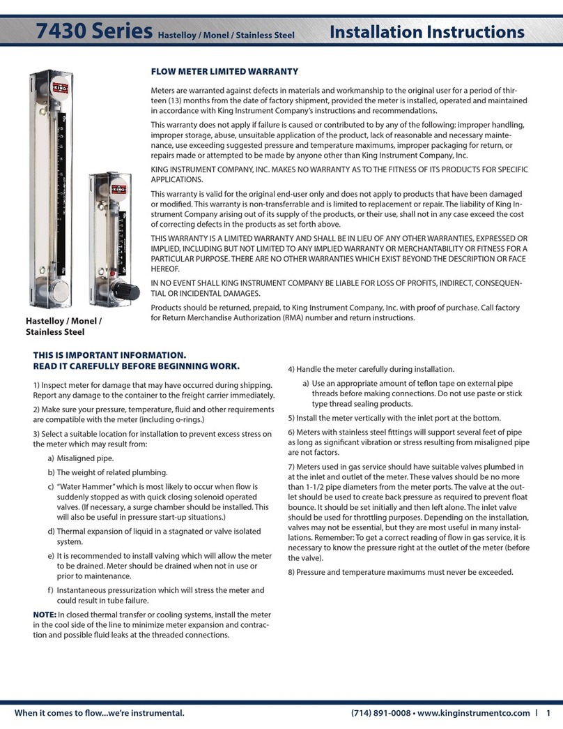 KING 7430 Series User manual