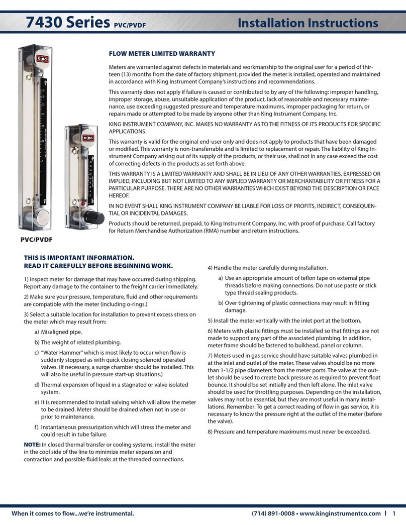 KING 7430 Series User manual
