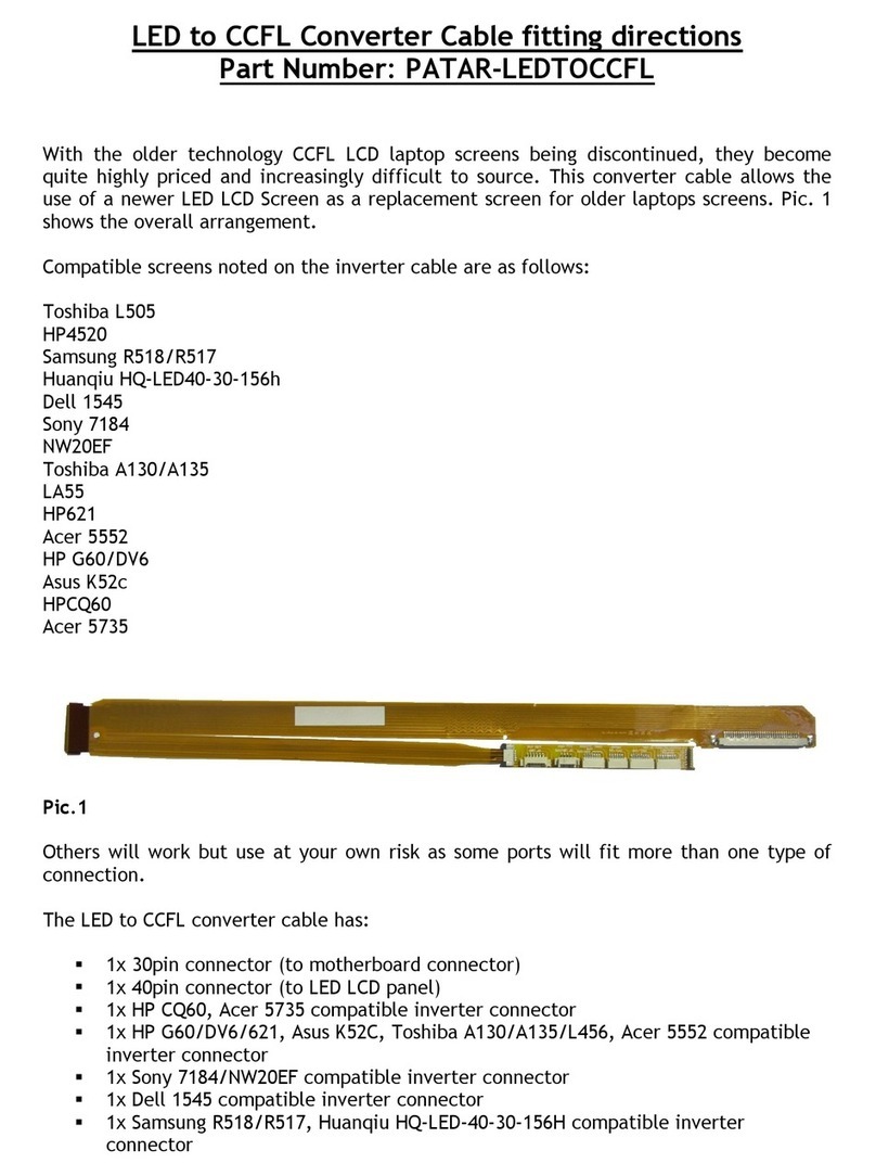 Target PATAR-LEDTOCCFL Fitting instructions