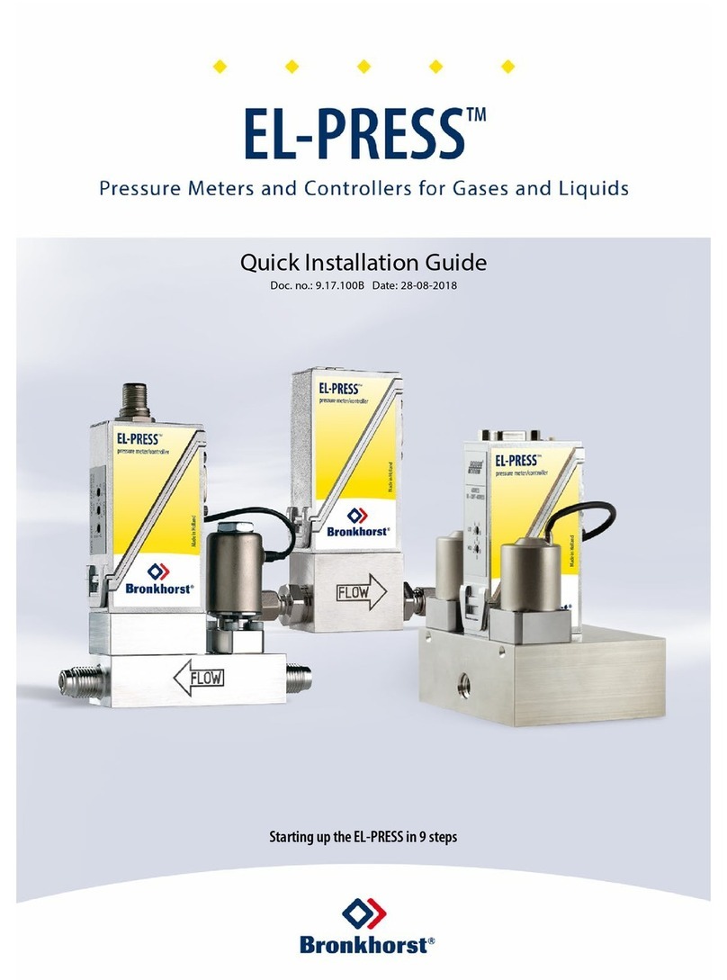 BRONKHORST EL-PRESS Quick installation guide