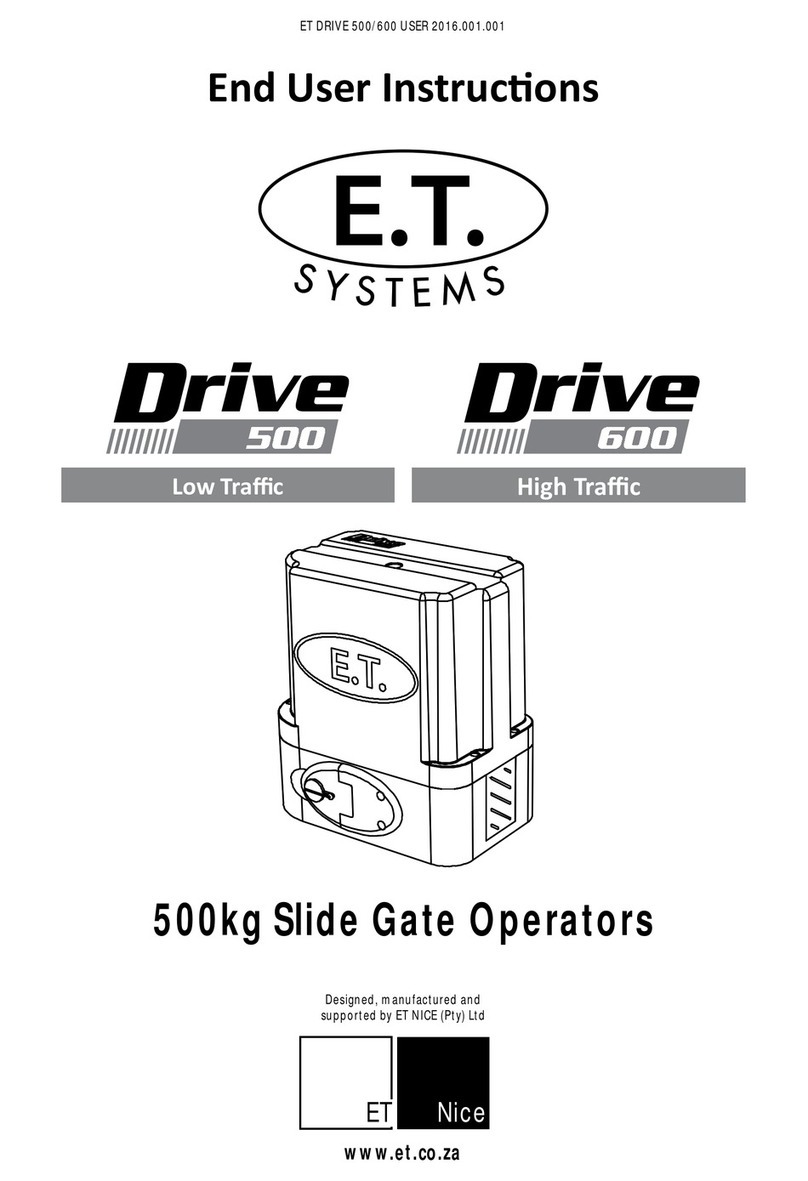 E.T. Systems Drive 500 User manual
