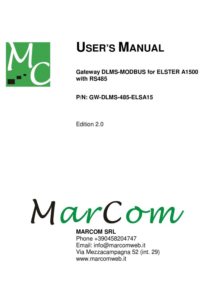 MARCOM GW-DLMS-485-ELSA15 user manual
