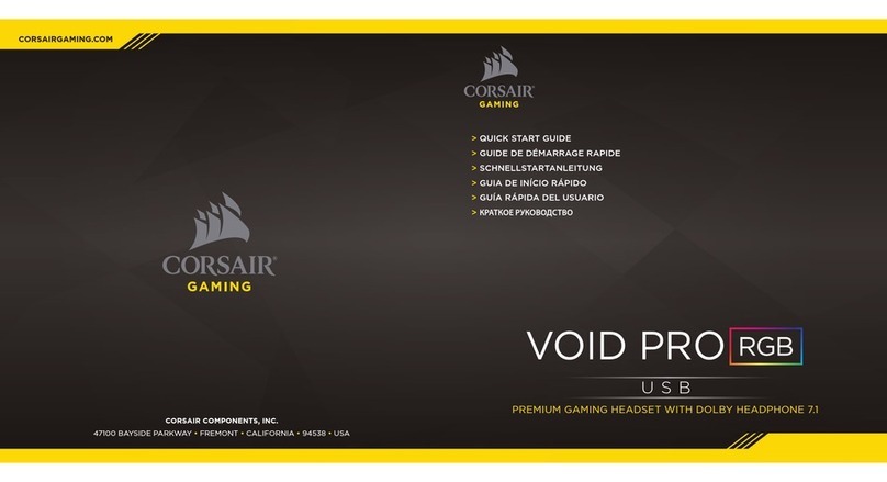Corsair VOID PRO RGB Wireless User manual Corsair VOID PRO RGB Wireless User manual