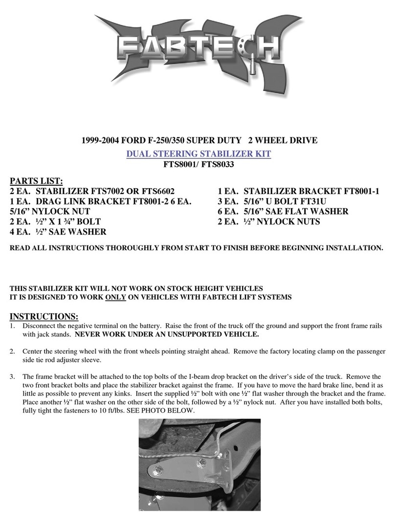 Fabtech FTS8001 User manual