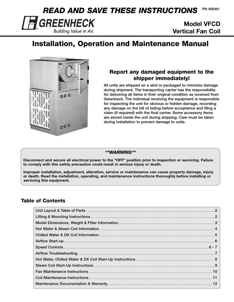 Greenheck VFCD User manual