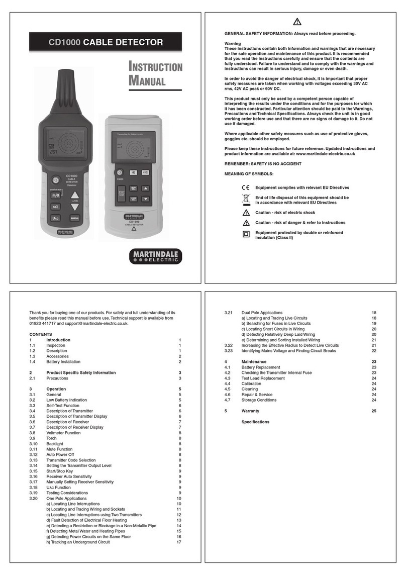 MARTINDALE CD1000 User manual