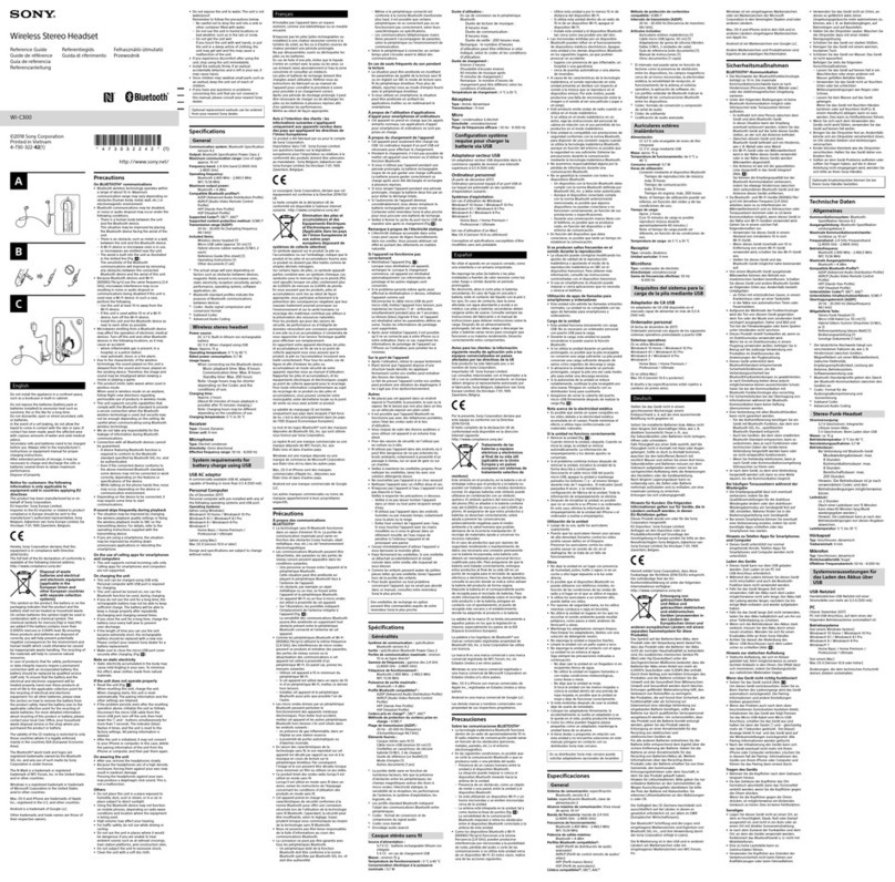 Sony WI-C300 User manual