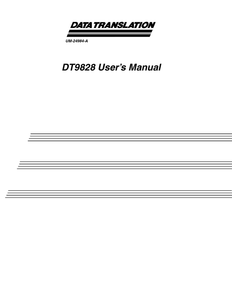 Data Translation DT9828 user manual