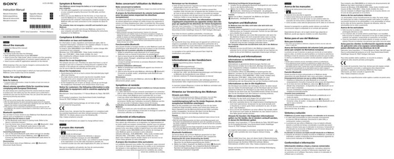 Sony NW-ZX100 instruction manual