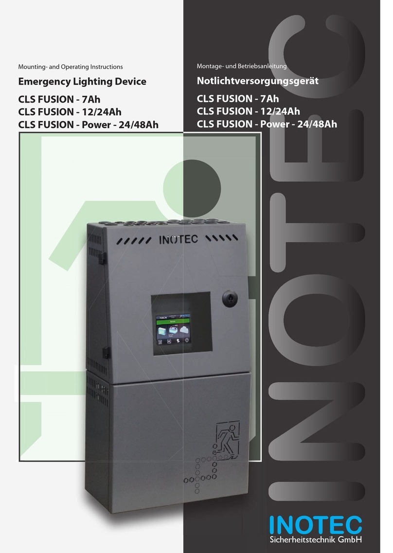 InoTec CLS FUSION 7Ah Mounting and operating instructions InoTec CLS FUSION 7Ah Mounting and operating instructions