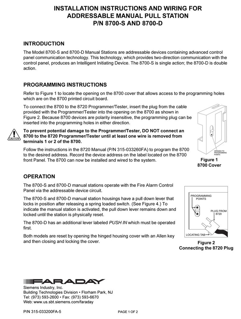 Faraday 8700-S installation instructions