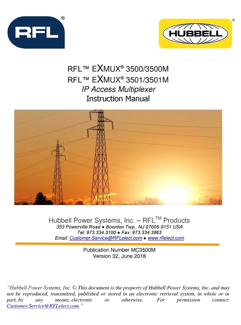 RFL EXMUX 3500 instruction manual