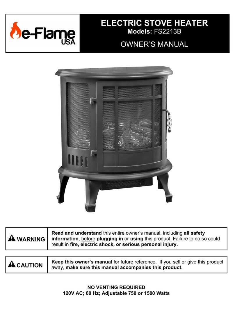 e-Flame USA FS2213B owner's manual e-Flame USA FS2213B owner's manual