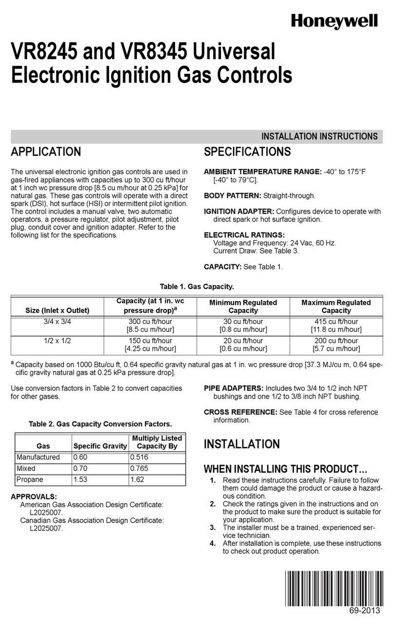 Honeywell VR8245 User manual