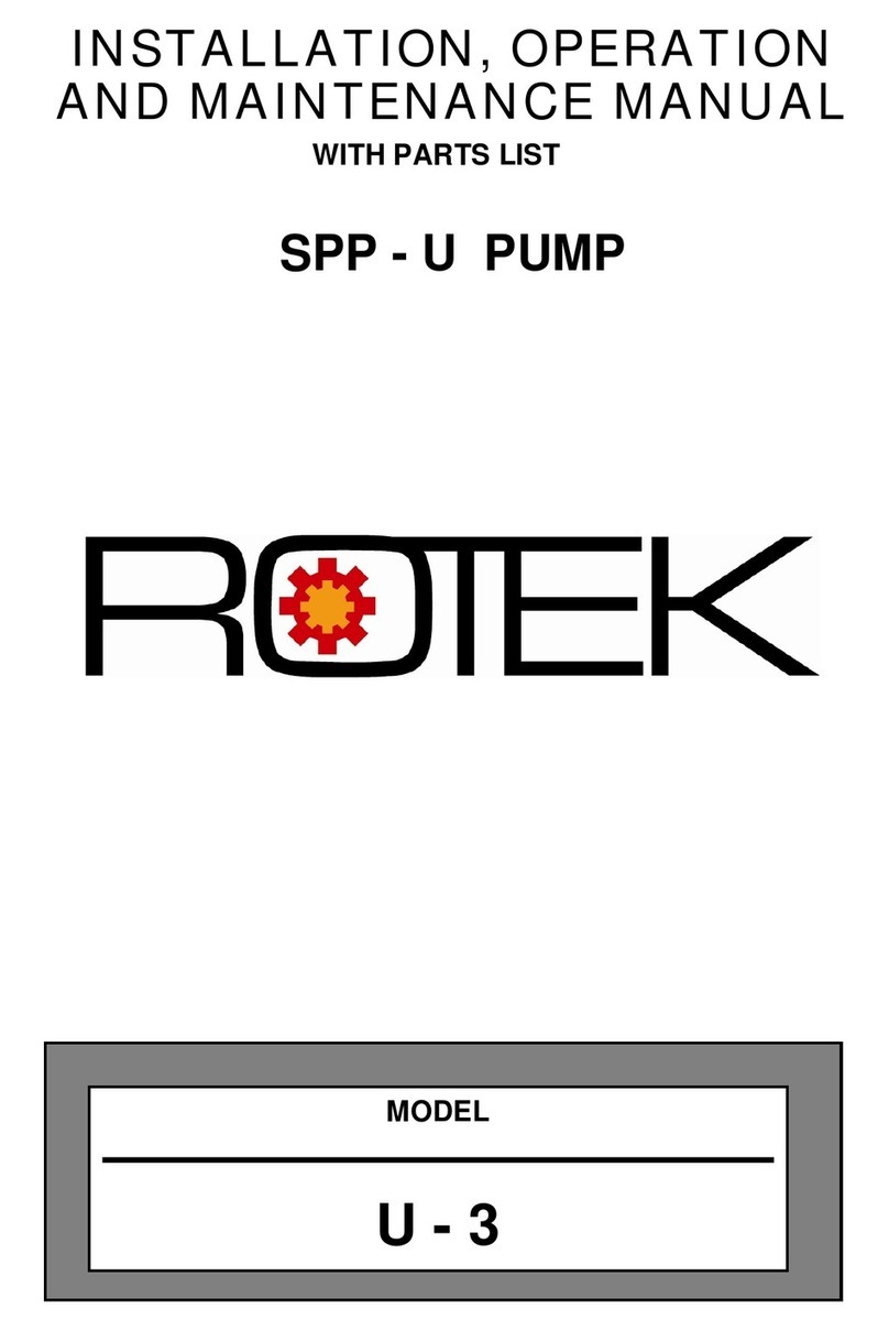 Rotek U-3 Installation, operation and maintenance manual