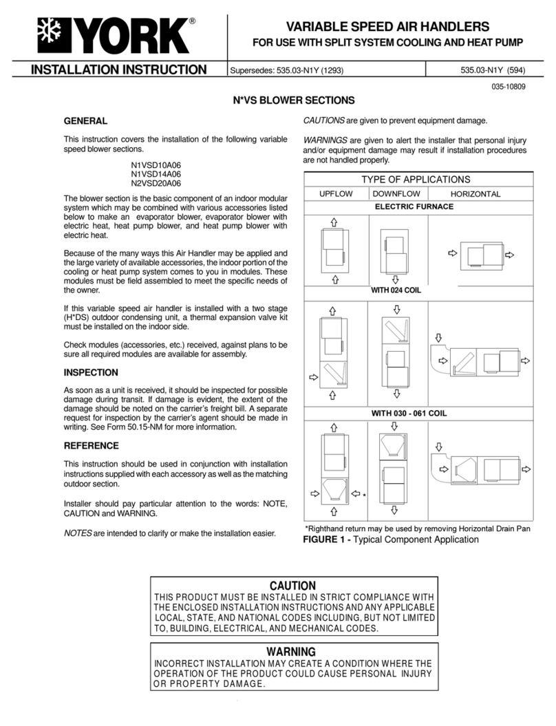 York N1VSD10A06 User manual