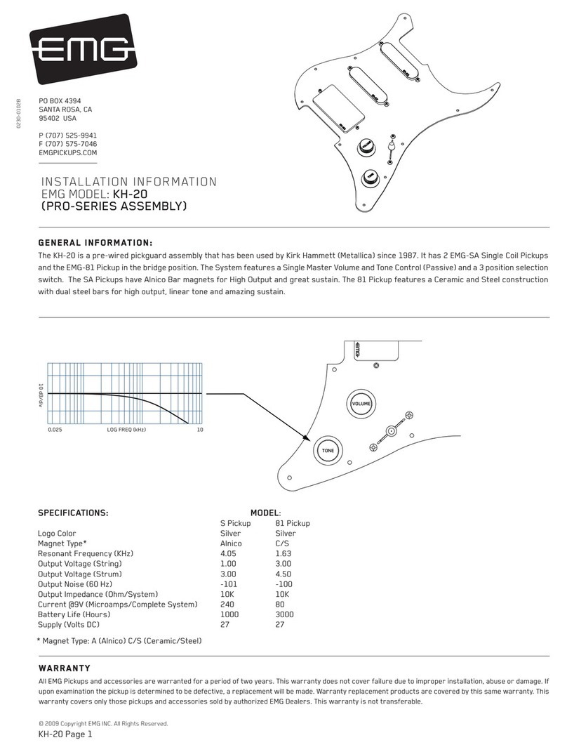 EMG KH-20 Installation information