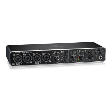 Behringer U-PHORIA UMC204HD quick start guide
