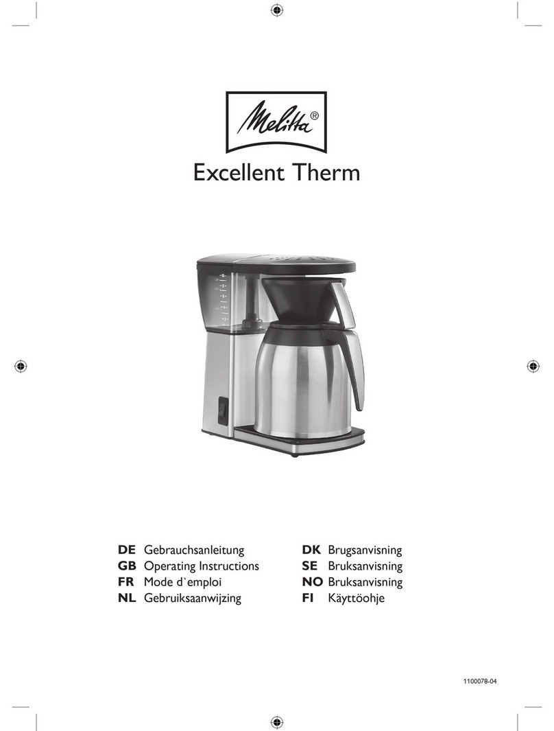 Melitta Excellent Therm User manual