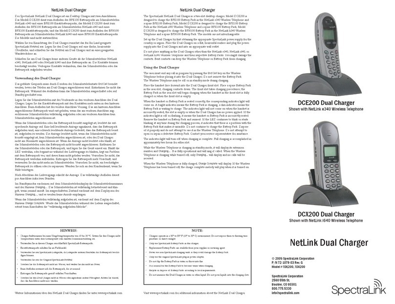SpectraLink SpectraLink NetLink DCX200 User manual