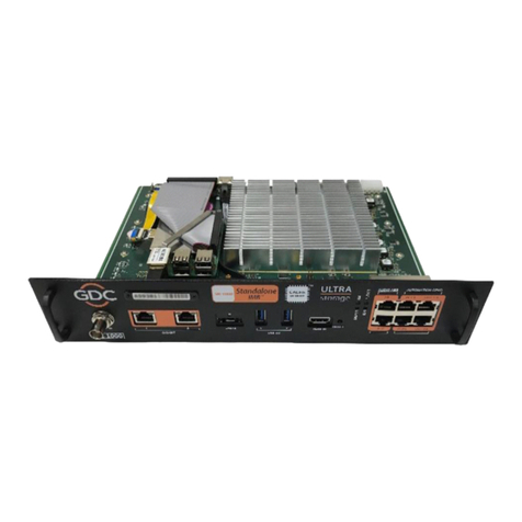 GDC SR-1000 STANDALONE INTEGRATED MEDIA BLOCK User & installation manual