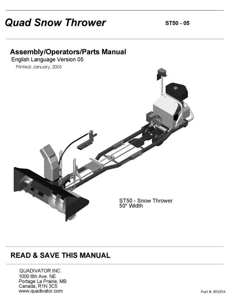 Quadivator ST50 Assembly/operators/parts manual