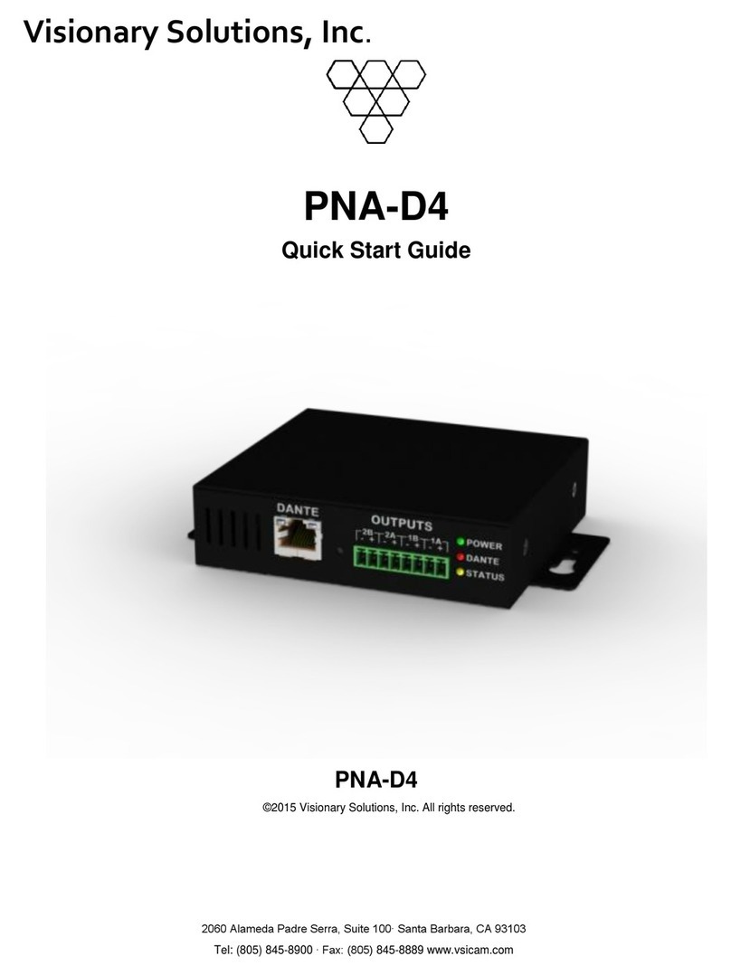 Visionary Solutions PNA-D4 quick start guide