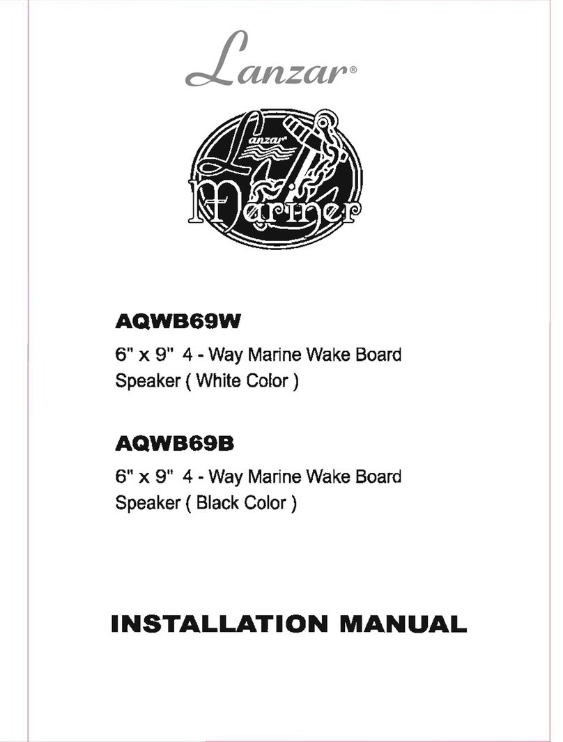 Lanzar AQWB69W installation manual