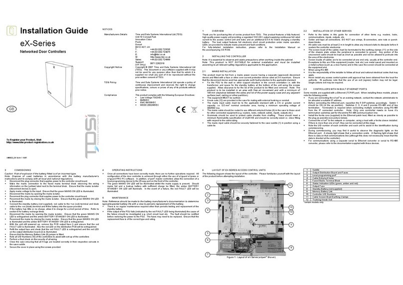 TDSi eX-Series installation guide