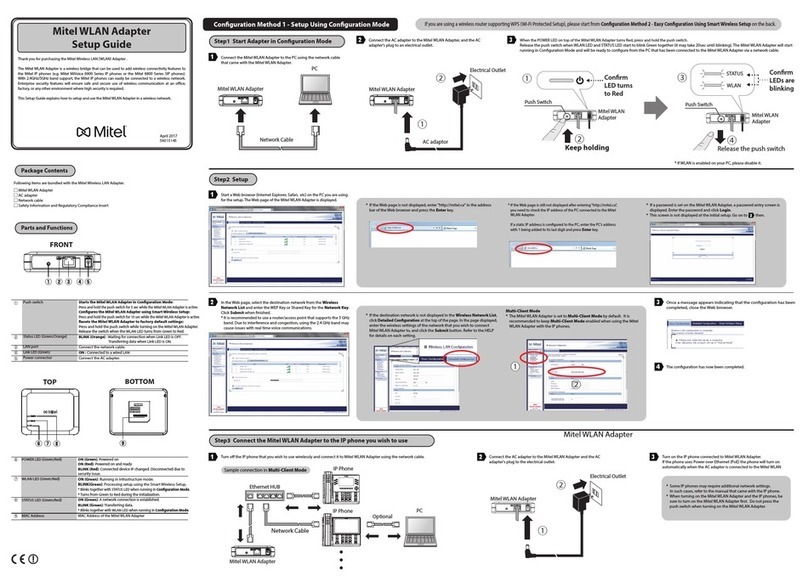 Mitel 6800 Series Setup guide