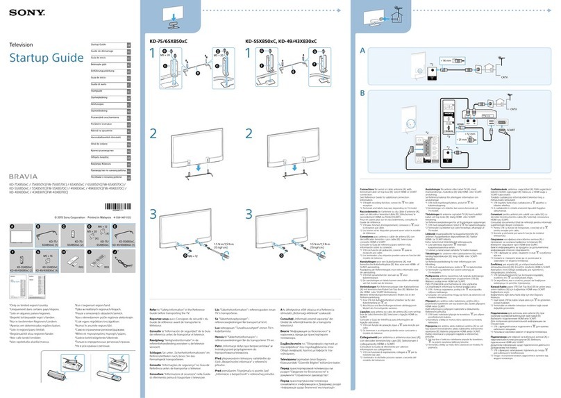 Sony BRAVIA KD-75X8501C User guide