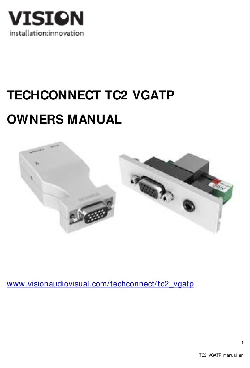 Vision TECHCONNECT TC2 VGATP owner's manual