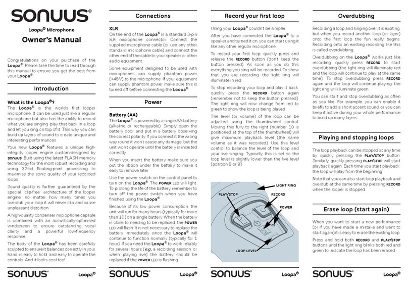 Sonuus Loopa owner's manual