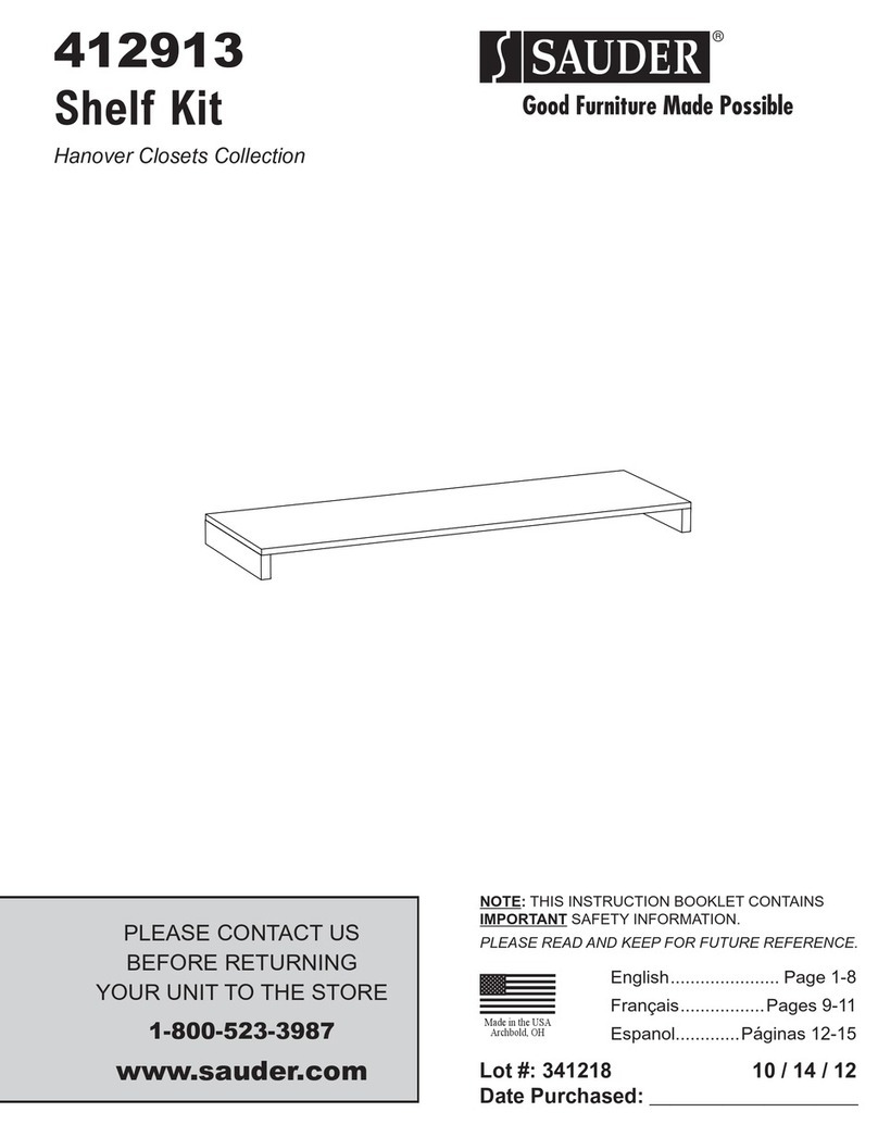 Sauder 412913 Instruction booklet