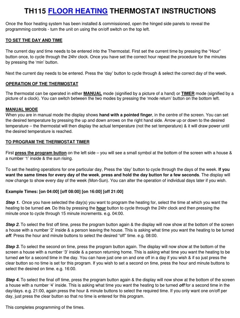 Aube Technologies TH115 A/F/AF User manual