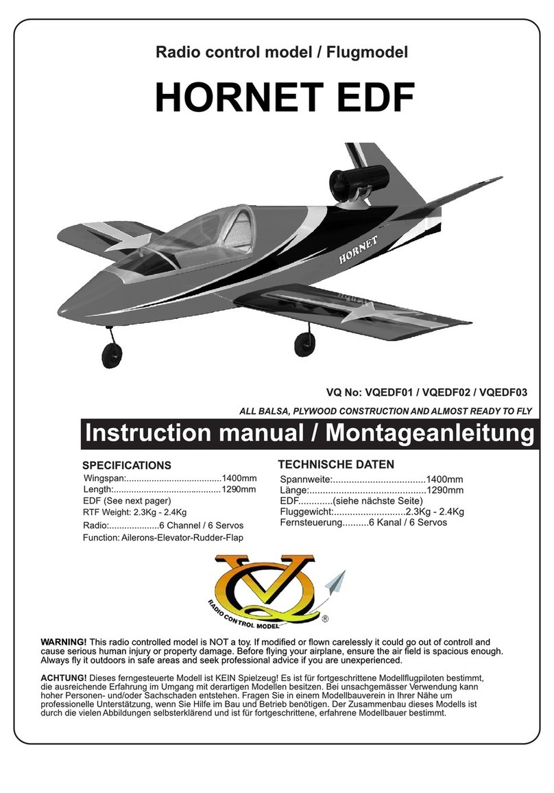 VQ Models HORNET EDF User manual VQ Models HORNET EDF User manual