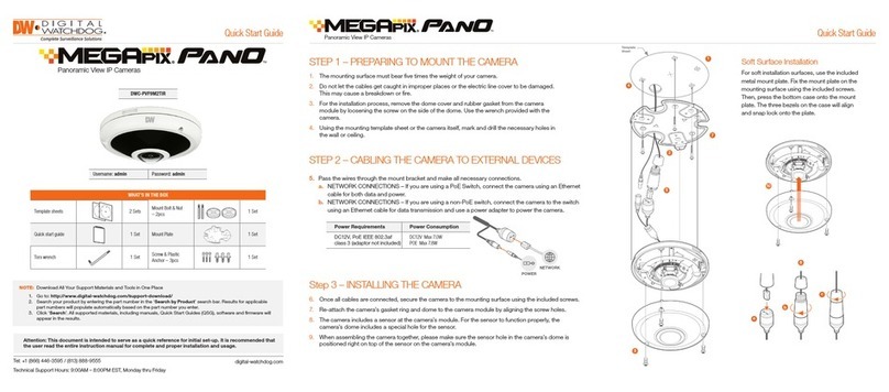 Digital Watchdog MEGApix PANO DWC-PVF9M2TIR User manual