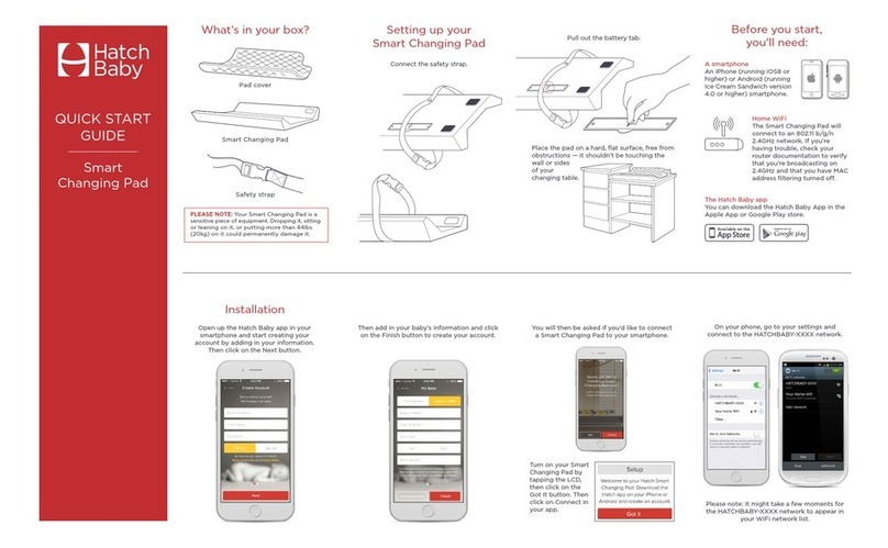 Hatch Baby Smart Changing Pad User manual
