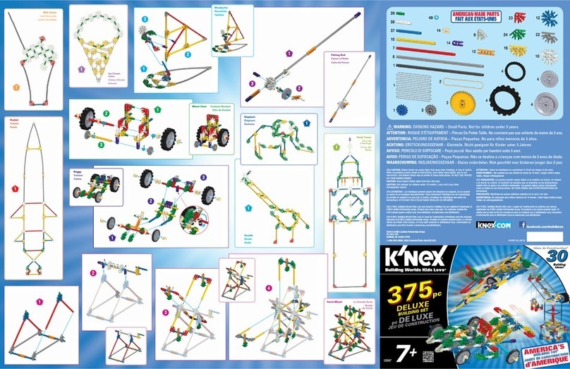 KNEX 375pc DELUXE Building Set User manual