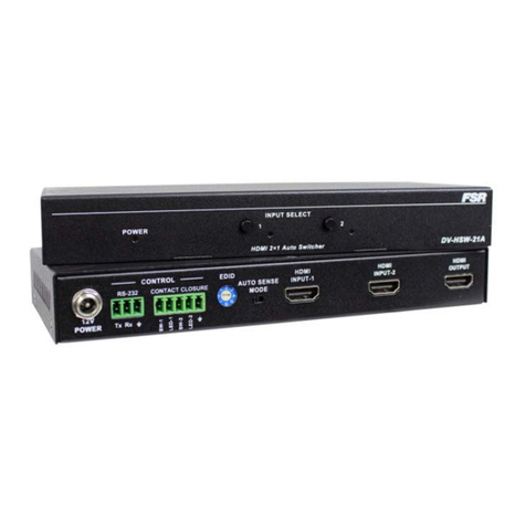 FSR DV-HSW-21A user manual