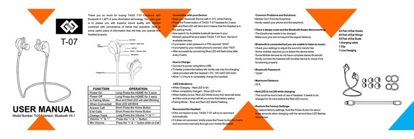 TAGG T-07 user manual