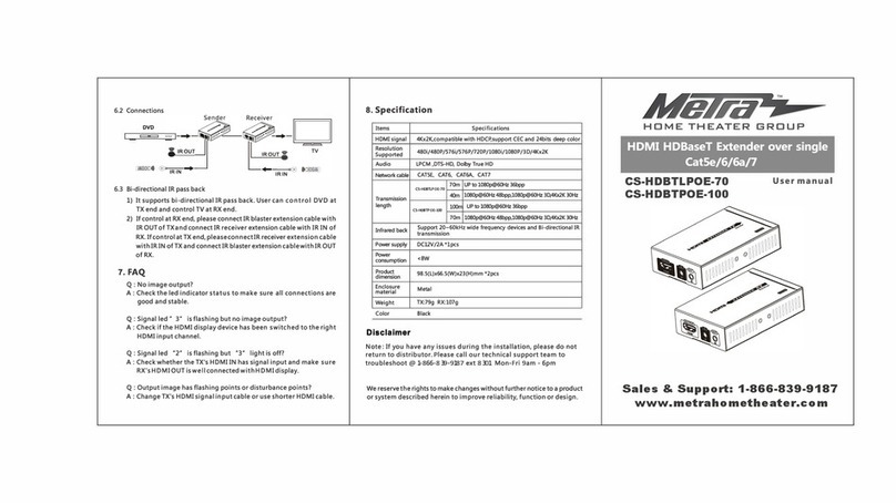 Metra Electronics CS-HDBTPOE-100 User manual