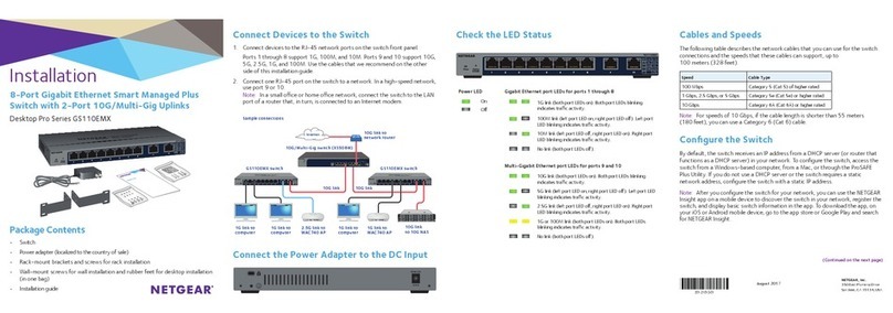 NETGEAR GS110EMX User manual