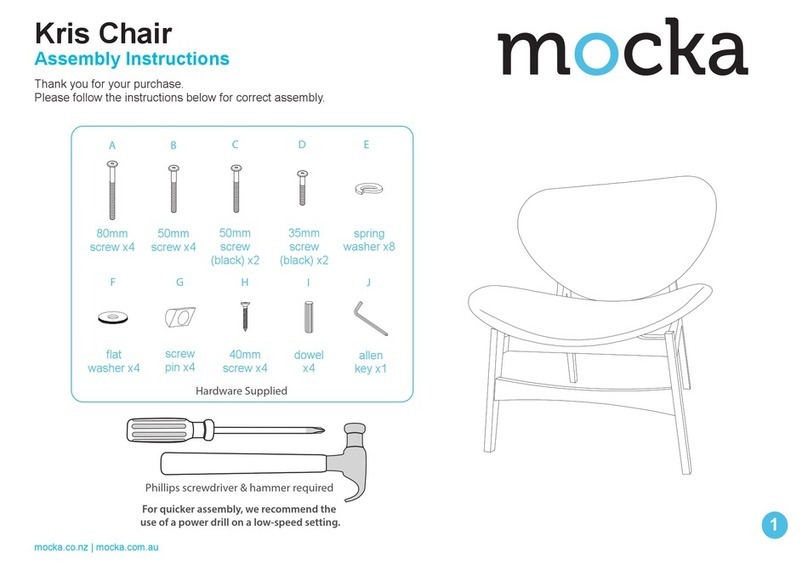 Mocka Kris Chair User manual Mocka Kris Chair User manual